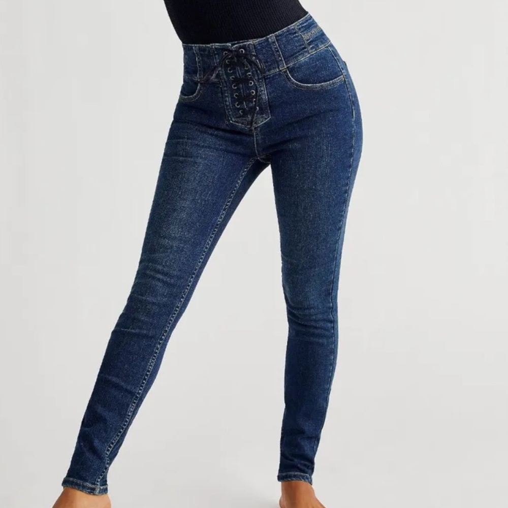 CRVY We the Free Skinny Super High-Rise Skinny Jean